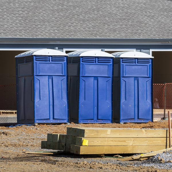 how often are the portable toilets cleaned and serviced during a rental period in Hastings Iowa